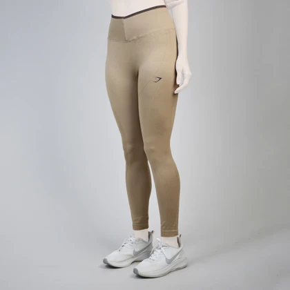 لگ سیملس ورزشی زنانه جیم شارک مدل 4H0273 نسکافه ای