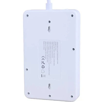 چند راهی برق هیسکا HISKA مدل CH-5521 با 5 سوکت و 6 پورت