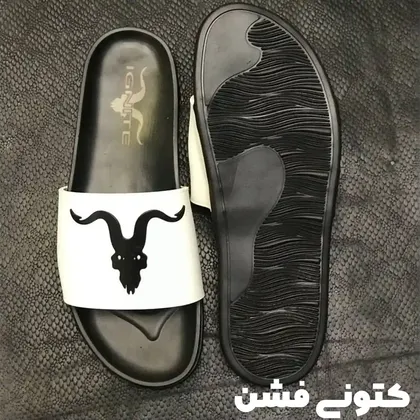 دمپایی دن بیلزریان سفید مشکی