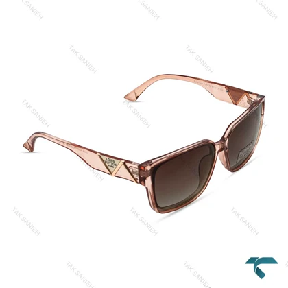 عینک زنانه دودی لویی ویتون فریم شفاف قهوه ای Louis-Vuitton-7582-L