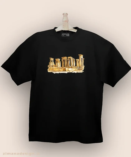 تیشرت لش مردانه و زنانه اصیل ایرانی طرح تخت جمشید کد 1001