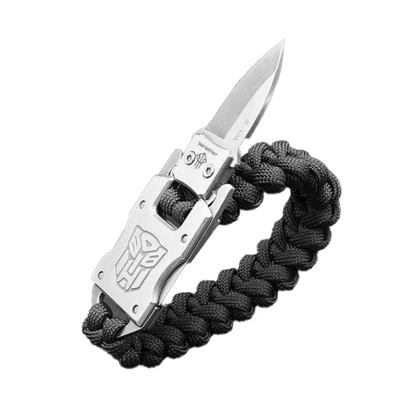 دستبند پاراکورد چاقو دار فلزی مدل 404F0696