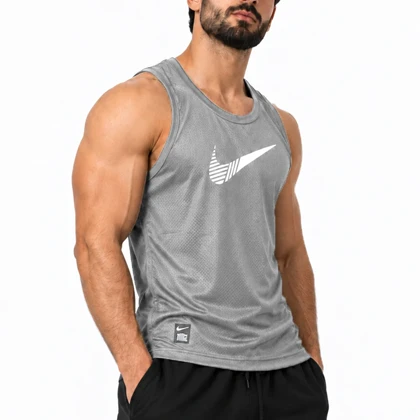 رکابی ورزشی مردانه نایک مدل DS-Dri Fit-5G0689 طوسی روشن