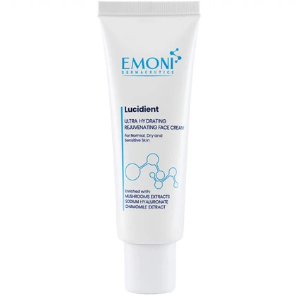 کرم مرطوب کننده صورت امونی مدل Lucidient مناسب پوست معمولی، خشک و حساس 50ml