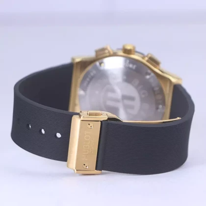 ساعت مچی هابلوت مردانه قاب طلایی صفحه اسکلتون کرنوگراف G 888/120
