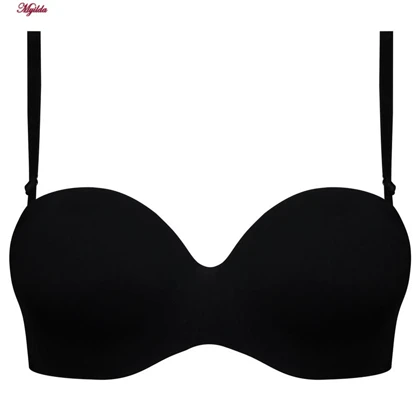 سوتین فنردار زنانه مدل بند متحرک رنگ مشکی لتیسیا