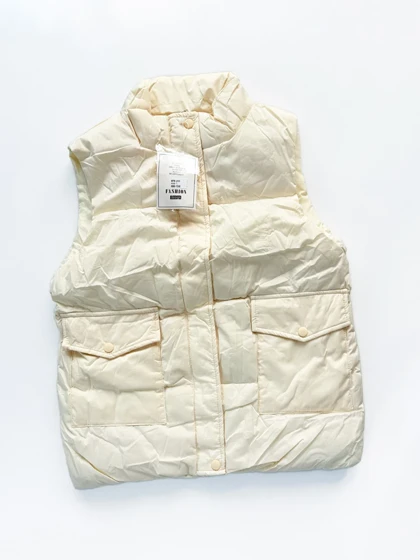 پافر زنانه شمعی جلو دکمه