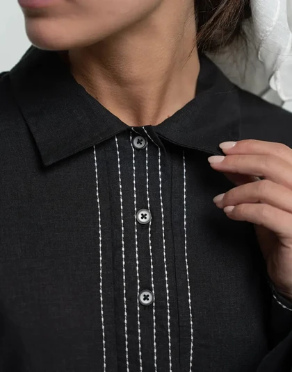 لینن دوخت تزیین دار