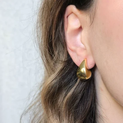 گوشواره مدل اشک در دو رنگ