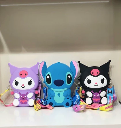 کیف دوشی سیلیکونی کرومی و استیچ - وارداتی