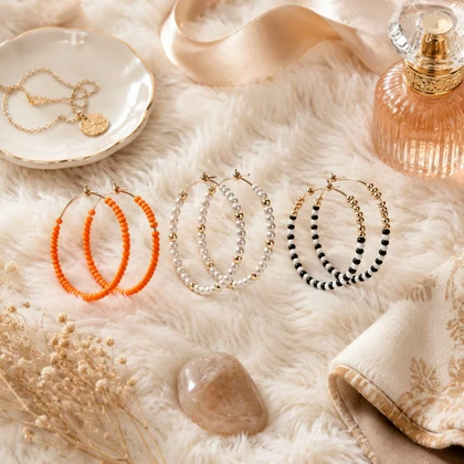 گوشواره زنانه آی ام کد Z-UH67 مجموعه 3 عددی