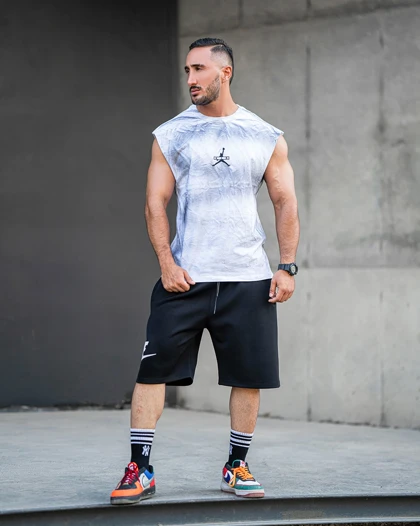 رکابی ورزشی وست JORDAN AIR فری سایز طوسی