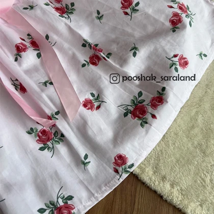 سارافون بچگانه طرح گل سایز 100 تا 140 وارداتی