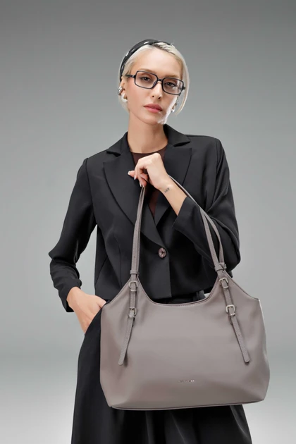 کیف دستی زنانه چرم مصنوعی دسته دار دیوید جونز DAVIDJONES