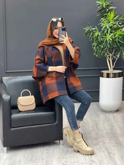 پالتو خفاشی بغل دکمه