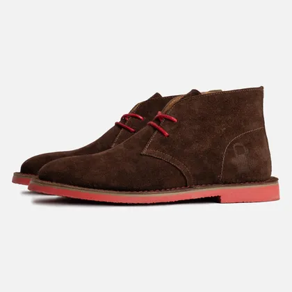 سافاری گلی قرمز جیر دور قرمز - Safari Veldskoen C Design After Rain/Red S Red Line