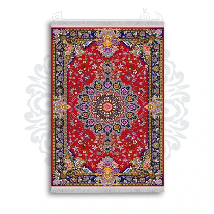 *جدید* فرشینه از جنس پارچه شانل مخمل ترک طرح فانتزی برند دفه کد 1150