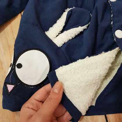 سویشرت داخل خزدار خرگوشی دخترانه