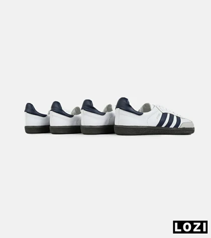 کفش کتانی مردانه و زنانه سفید سرمه ای ADIDAS Samba