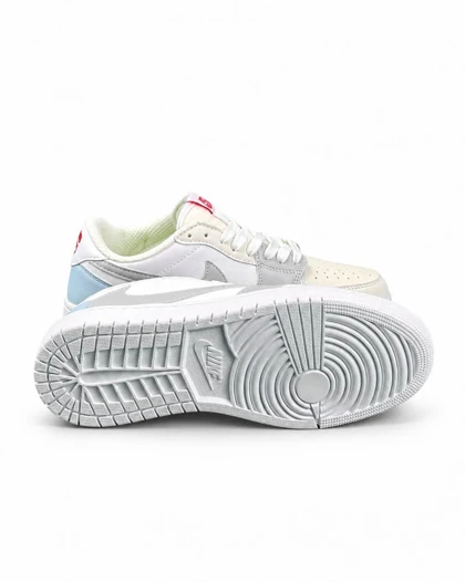 کفش کتانی زنانه مدل جردن ترویس سفید کرم طوسی Nike travis