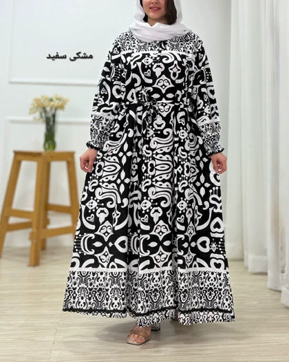 پیراهن ساحلی نخی آنیا ( طوبا نخی ) کد محصول 1596
