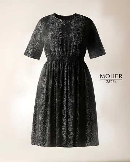 پیراهن زنانه سایز بزرگ طرح پوست ماری