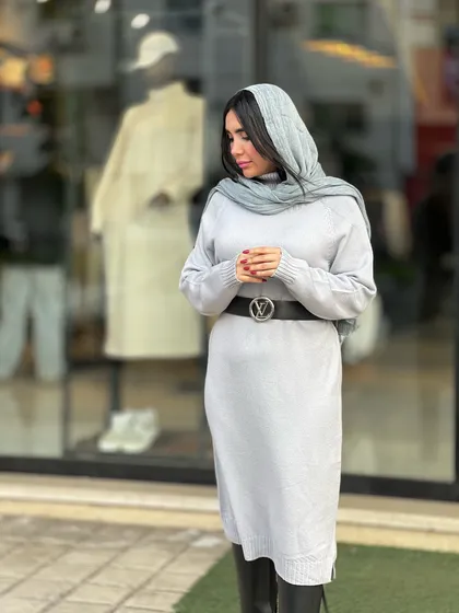 بافت بلند وارداتی یقه اسکی کد 688
