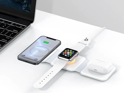 شارژ بی سیم چند کاره رسی Recci Wireless Charger Ambient Lamp RCW-27