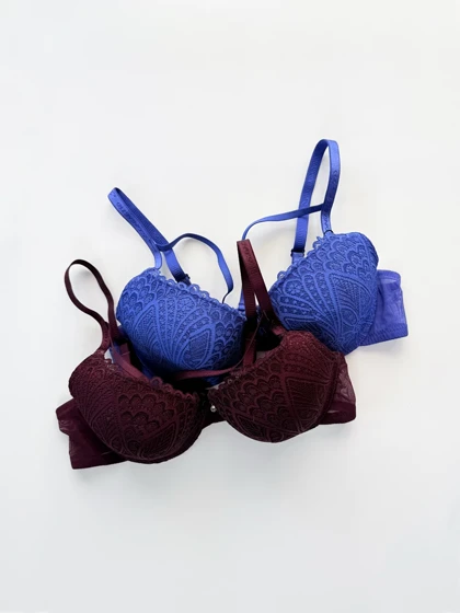 سوتین تک اسفنجی فنردار گیپور وسط نگین هارنس دار بنیس Binnys