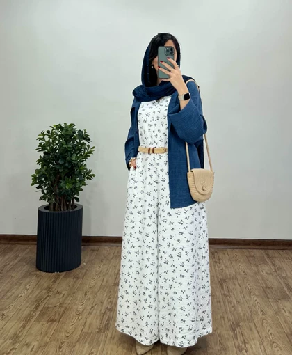 سرهمی شکوفه همراه با کمربند 4