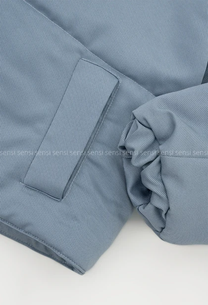 کاپشن کوتاه کتان کج راه کد1004770