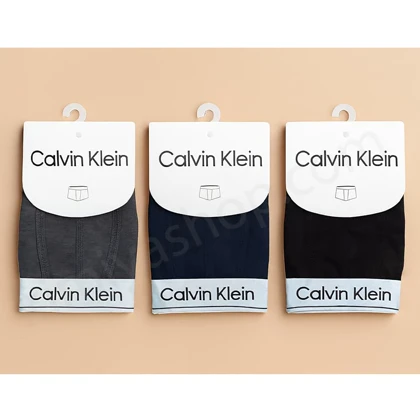 شورت مردانه پادار کلوین کلاین پکدار در پک 3 عددی نخ پنبه درجه یک