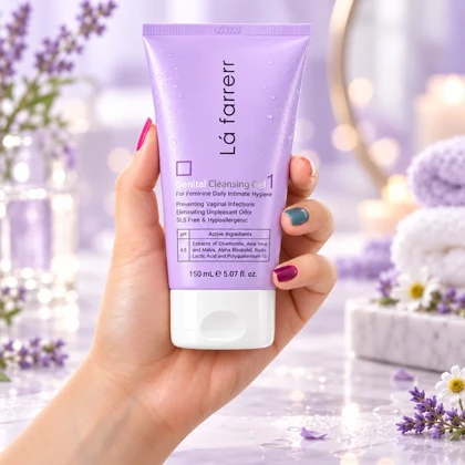 ژل بهداشتی بانوان لافارر مدل Genital Clensing Gel1 مناسب انواع پوست 150ml