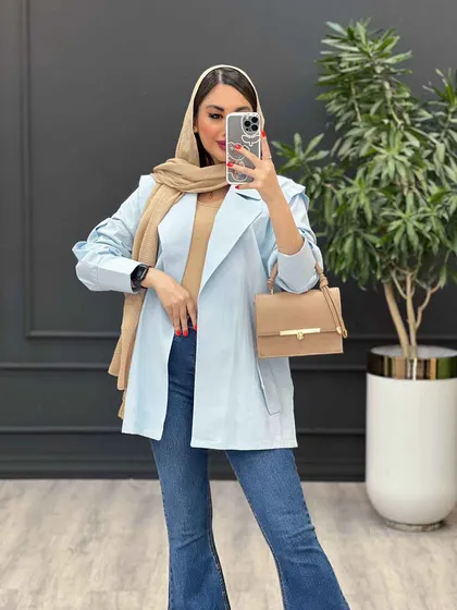 مانتو سرشانه ژیله دار پشت پاگن