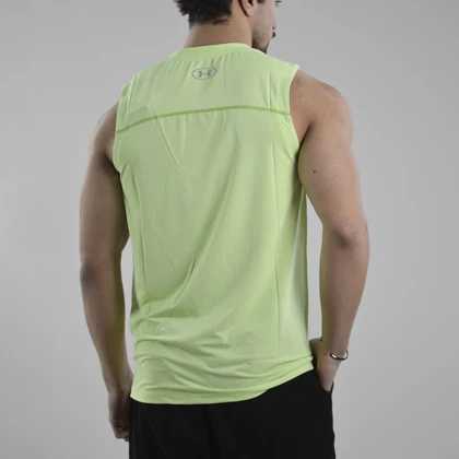 رکابی ورزشی مردانه آندر آرمور مدل Heat Gear-6916 سبز روشن