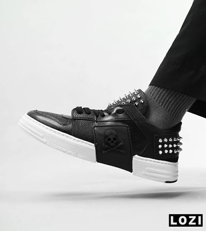 کفش اسنیکرزمشکی سفید PHILIPP PLEIN