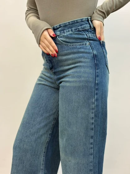 شلوار جین بگ آبی تینت ام کی