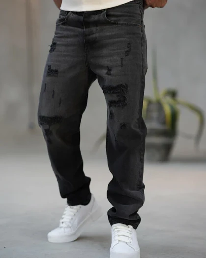 شلوار مام استایل زاپ‌دار