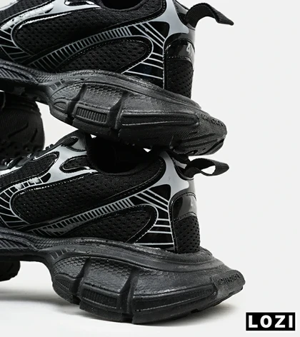 کفش کتانی مردانه و زنانه مشکی Balenciaga 3XL مدل 6543