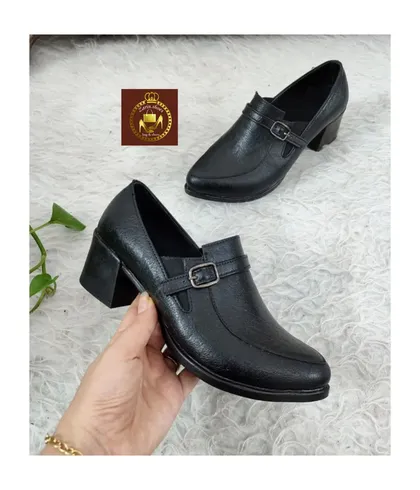 کفش طبی زنانه پرسنلی پاشنه‌دار مدل سگک دار911