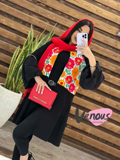 مانتو عروسکی بالا گلدوزی