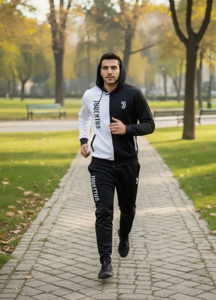 ست سویشرت شلوار یوونتوس مردانه مدل TOPAN ویژه