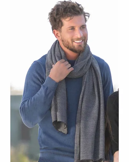 شال بافت طرح دار