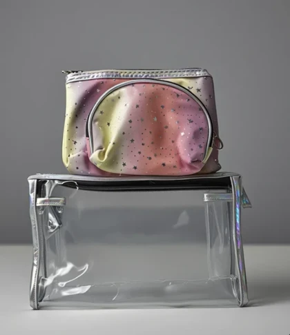 کیف لوازم آرایش سه تیکه ستاره ای