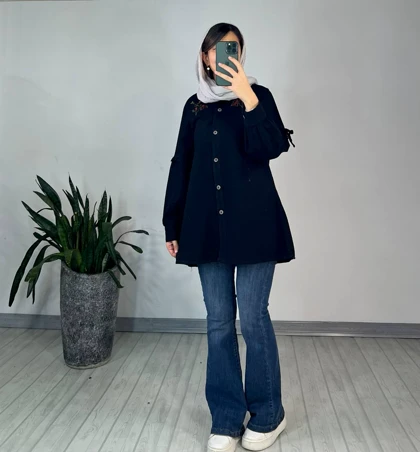 مانتو گلدوزی ارکیده (ایراد دار)