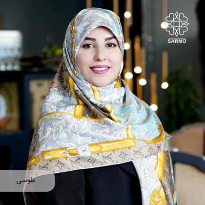 روسری ابریشم ژاکارد دلربا