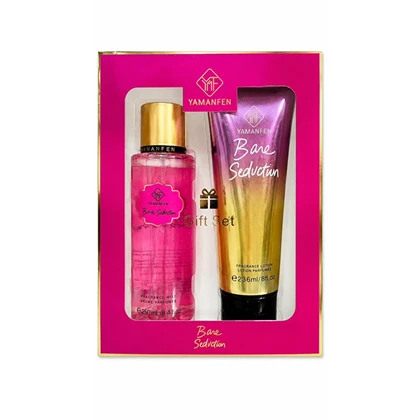 ست هدیه بادی میست و لوسیون بدن یامانفن مدل Bare Seduction