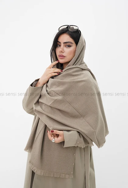 شال بافت موهری پرچی کد1004705