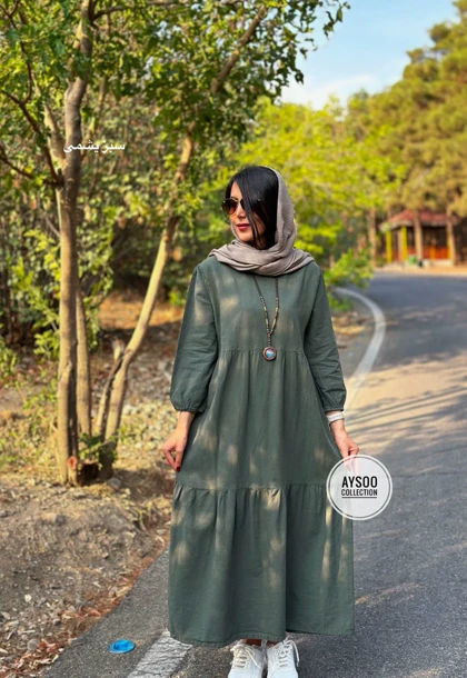 پیراهن مانتویی آیسو