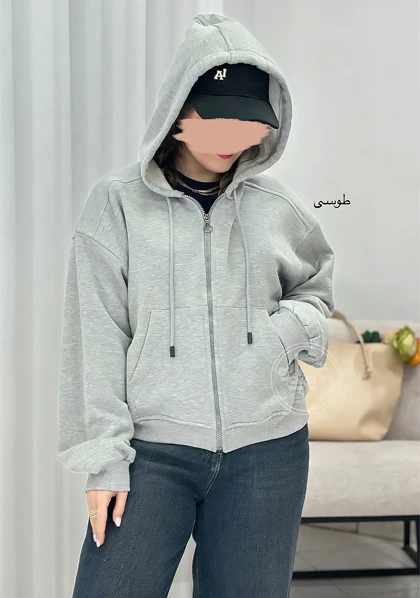 سویشرت پاستیلی کلاهدار